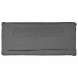 Upholstered Headboard White and Light Grey 135 cm 880022