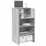 Reception Desk Grey Sonoma 55x50x103.5 cm Engineered Wood 859020