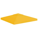 2-Tier Gazebo Top Cover 310 g/m 3x3 m Yellow 312073