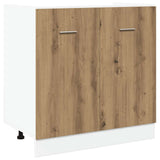 Sink Bottom Cabinet Lyon Artisan Oak 80x46x81.5 cm Engineered Wood 856078