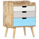 ZNTS Bedside Cabinet 47x35x63 cm Solid Mango Wood 286480