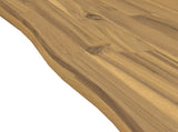 Live Edge Table Top 120 x 40 x 3.5 cm Rectangular White 938580