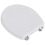 Toilet Seats with Lids 2 pcs MDF White 275907
