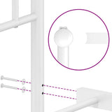 Metal Bed Frame without Mattress with Headboard White 100x200cm 374383