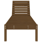 ZNTS Sun Lounger Honey Brown 199.5x60x74 cm Solid Wood Pine 825071