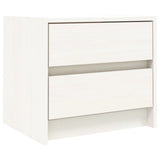 Bedside Cabinets 2 pcs White 40x31x35.5 cm Solid Wood Pine 836138