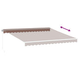 Manual Retractable Awning Brown 400x350 cm 3215387