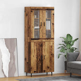 Highboard 2 pcs Old Wood Engineered Wood 3415634
