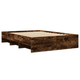 Bed Frame Smoked Oak Engineered Wood Small Double Storage 3295699