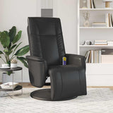 Swivel Massage Recliner Chair Black 71 x 90 x 105 cm 42018591
