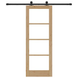 Sliding Door ORKDAL Natural and Black 73.5 x 198.5 cm 3331987