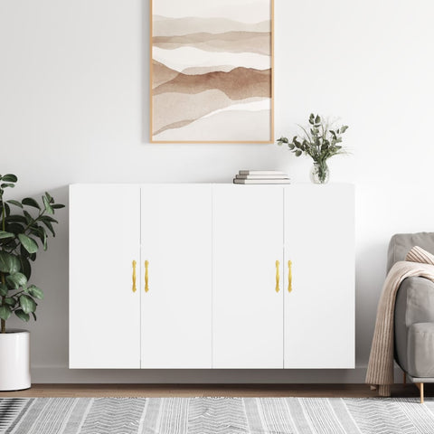 Wall Mounted Cabinets 2 pcs White 69.5x34x90 cm 3195603