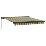 Retractable Awning Multicolour 350 x 250 cm Fabric and Metal 3330461