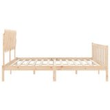 Bed Frame without Mattress 120x200 cm Solid Wood Pine 3193461