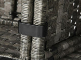 Seven-Piece Firepit Table Rattan Sofa Set - Grey T3398P315906