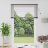 Venetian Blinds Height Adjustable Black 220 x 140 cm Aluminium 42006180