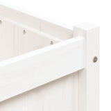 Garden Planter White 90x50x70 cm Solid Wood Pine 837470