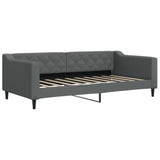 Daybed with Mattress Dark Grey 90x190 cm Fabric 3197494