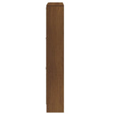 Shoe Cabinet Brown Oak 59x17x108 cm Engineered Wood 342533