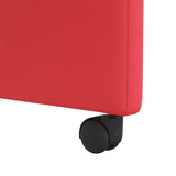 Dining Chairs with Wheels with Wheels 2 pcs Red 57 x 66 x 94 cm 42017821