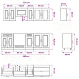 8 Piece Kitchen Cabinet Set "Kalmar" Sonoma Oak Engineered Wood 3314824