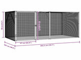 Bird Cage Anthracite 208 x 102 x 108 cm Galvanised Steel 4100925