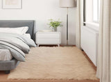 Faux Sheepskin Rug Tafalla Beige 100 x 200 cm Polyester 42021481