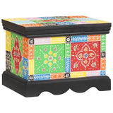 Storage Box Multicolour 40 x 30 x 30 cm Solid Mango wood 4017591