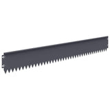 Lawn Edging 20 pcs 103 x 15 cm Steel Anthracite 8008357