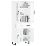 Highboard White 69.5x34x180 cm Engineered Wood 3198553