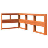 Bookcase Bed without Mattress Wax Brown 75x190 cm Solid Wood Pine 3324408