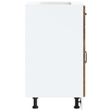 Kitchen Base Cabinet Kalmar Smoked Oak Engineered Wood 853492