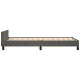 Bed Frame without Mattress Dark Grey 90x190cm Single Velvet 349903