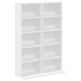 CD Cabinet 2 pcs White 33 x 23.5 x 97.5 cm Engineered Wood 8012691