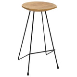 Bar Stools 2 pcs Solid Teak Wood 285203