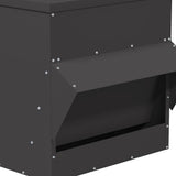 Chicken Feeder Black 40.5 x 45 x 41 cm Cold-Rolled Steel 874666