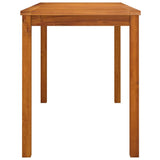 Garden Table Natural Wood Solid Acacia Wood Medium Durable 319718