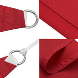 Sun Shade Sail Red 7x5x5 m 100% Polyester Oxford 42002290