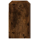 Bathroom Wall Cabinet Smoked Oak 80x25x40 cm Engineered Wood 860089