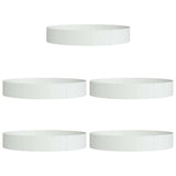 Planter Ring 5 pcs White 120 x 120 x 20 cm Cold-rolled Steel 873637