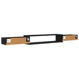 Wall-mounted TV Cabinet Wall-Mounted Black Oak 220 x 28 x 21 cm 8006014