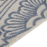 Outdoor Flatweave Rug 200x280 cm Blue Pattern 340833