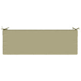 2-Piece Bench Cushions SOEST 2 pcs 100% Polyester Light Green 950243