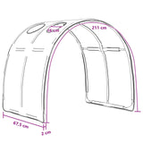 Bed Tunnel 2 pcs White 211 x 67.5 x 2 cm Polyester 893714