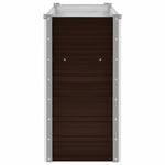Garden Raised Bed Brown 160x40x77 cm Galvanised Steel 45717