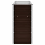 Garden Raised Bed Brown 160x40x77 cm Galvanised Steel 45717