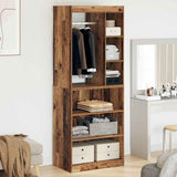 Wardrobe with Shelf with Storage Old Wood 77 x 48 x 102 cm 879642