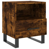 Bedside Cabinets 2 pcs Smoked Oak 40x35x47.5 cm Engineered Wood 827495