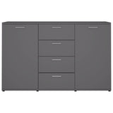 Sideboard Grey 120x35.5x75 cm Engineered Wood 801330