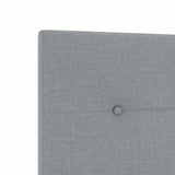 Headboard with Headboard Light Grey 200 cm Faux Leather 3337860